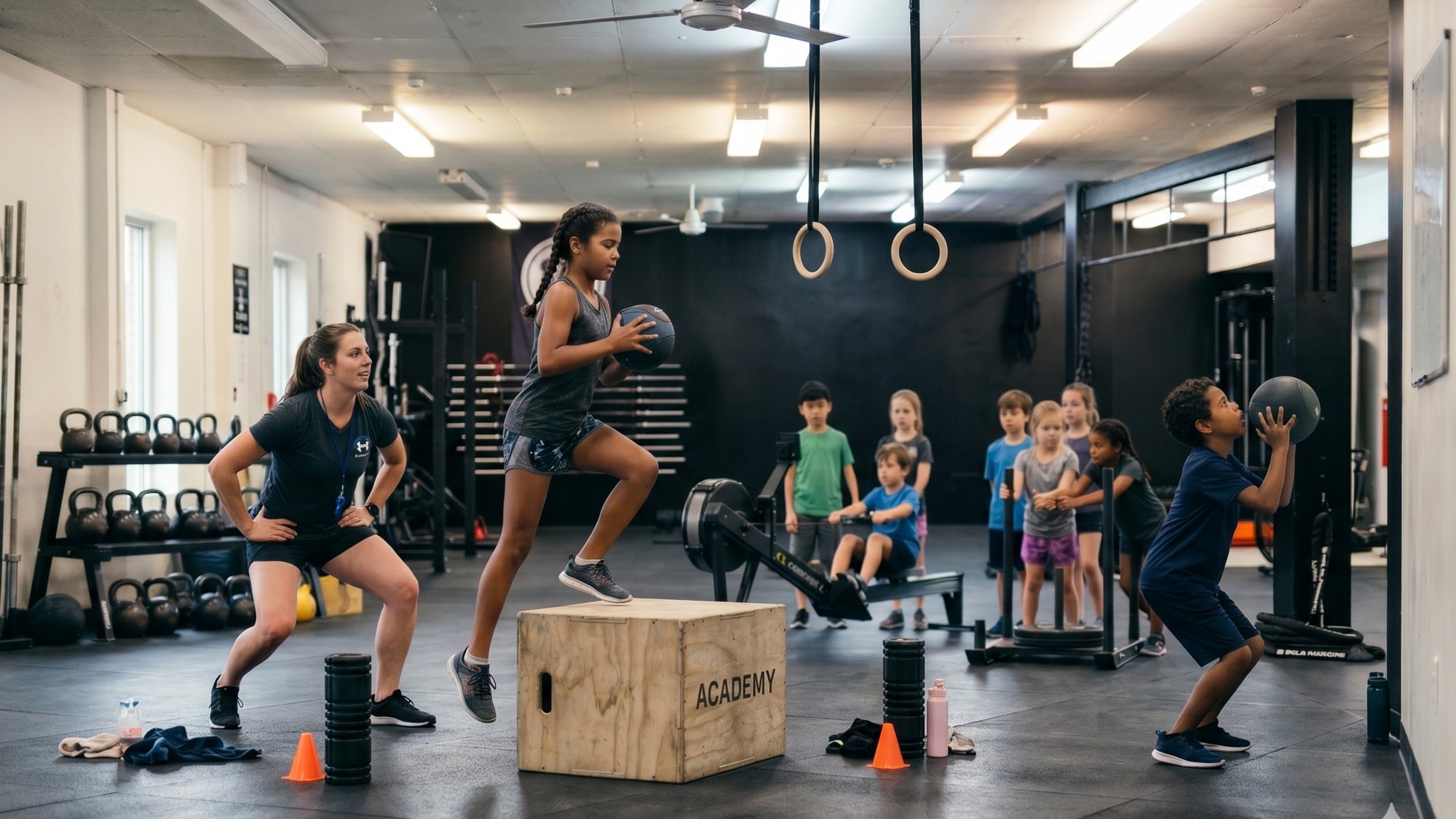 Kids training at CrossFit Birkenhead